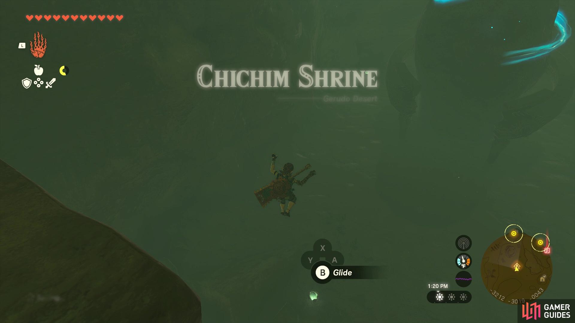 The Chichim Shrine is found in the Ancient Prison Ruins.