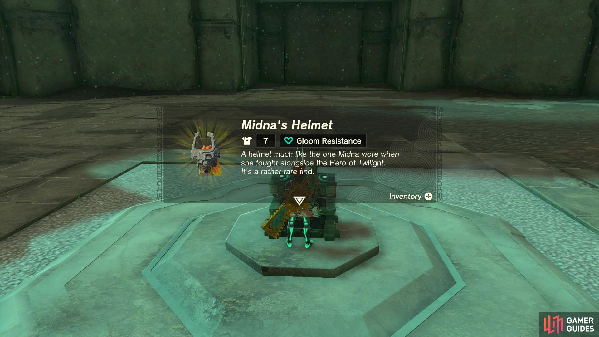 You’ll have to do a little bit of fighting to get Midna’s Helmet