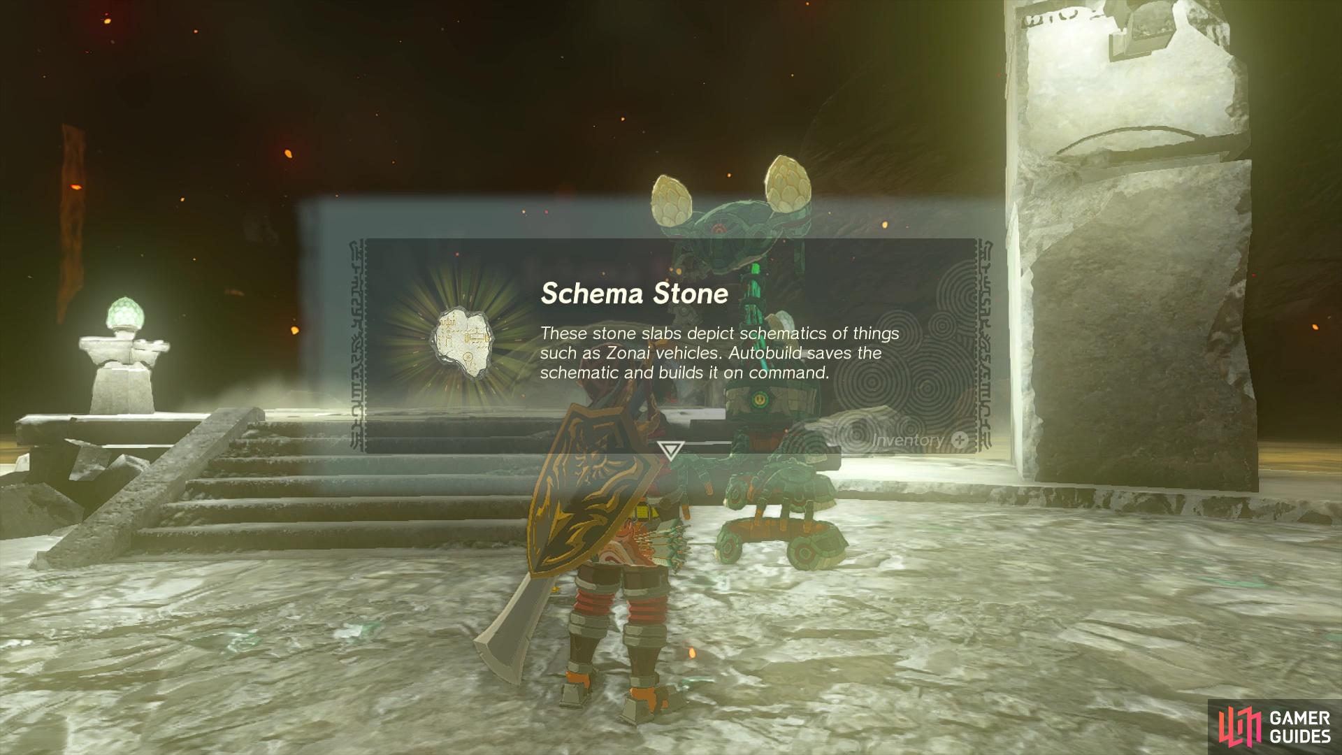 Schema Stones will be found at all of the major abandoned mines in the Depths.
