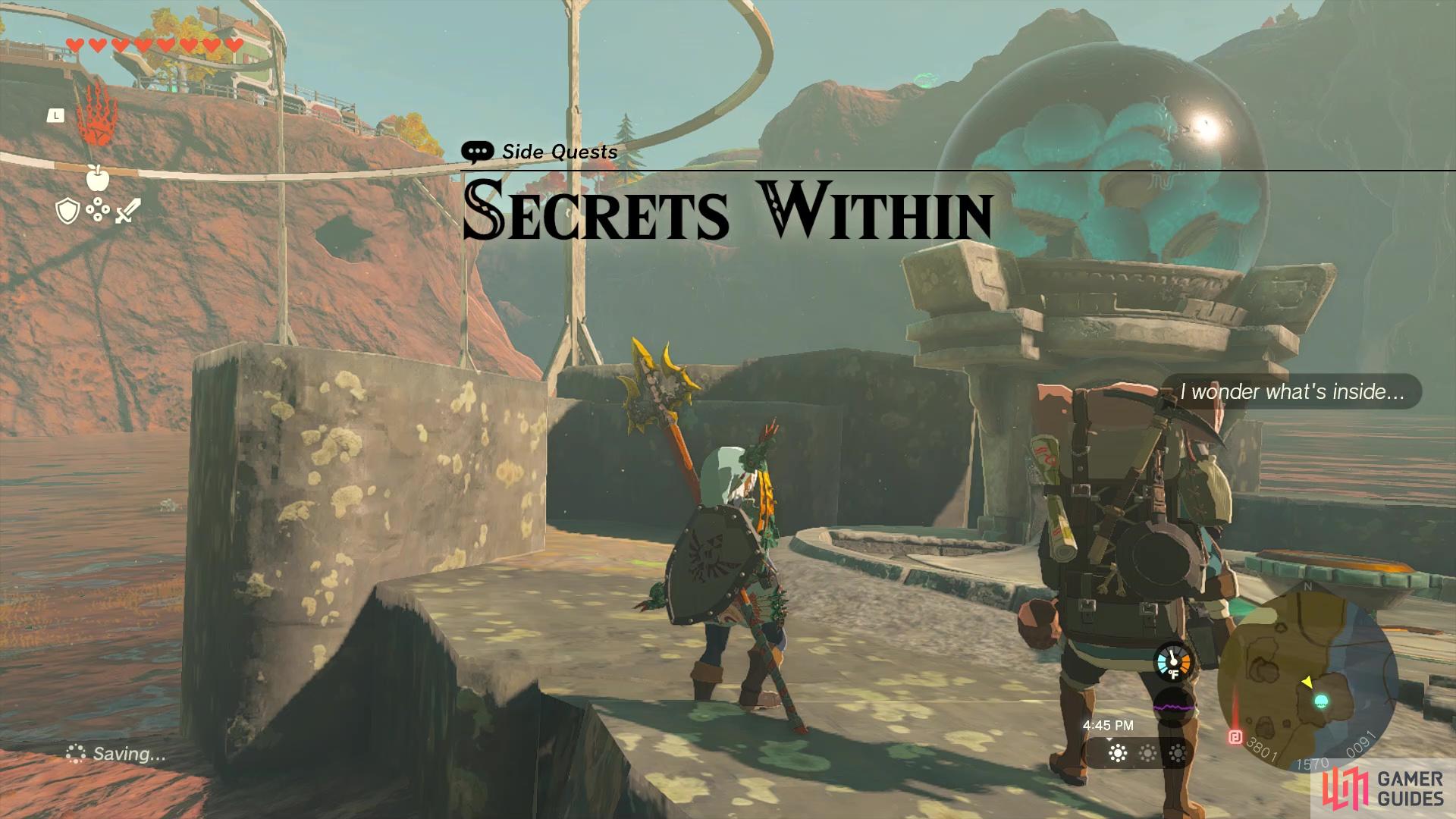 The Secrets Within side quest is found just outside of Tarrey Town.