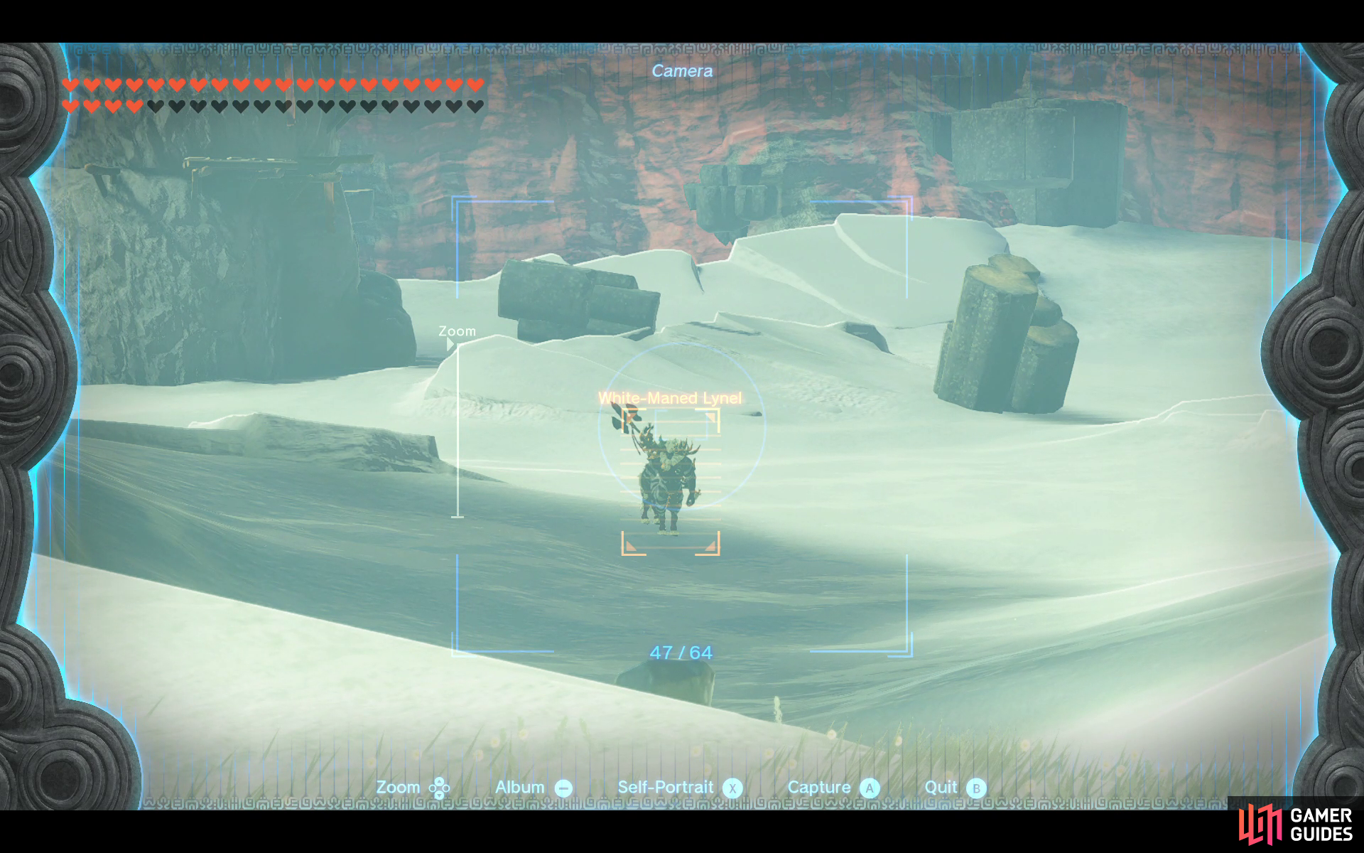 A White Maned Lynel can be found patrolling Risoka Snowfield. 