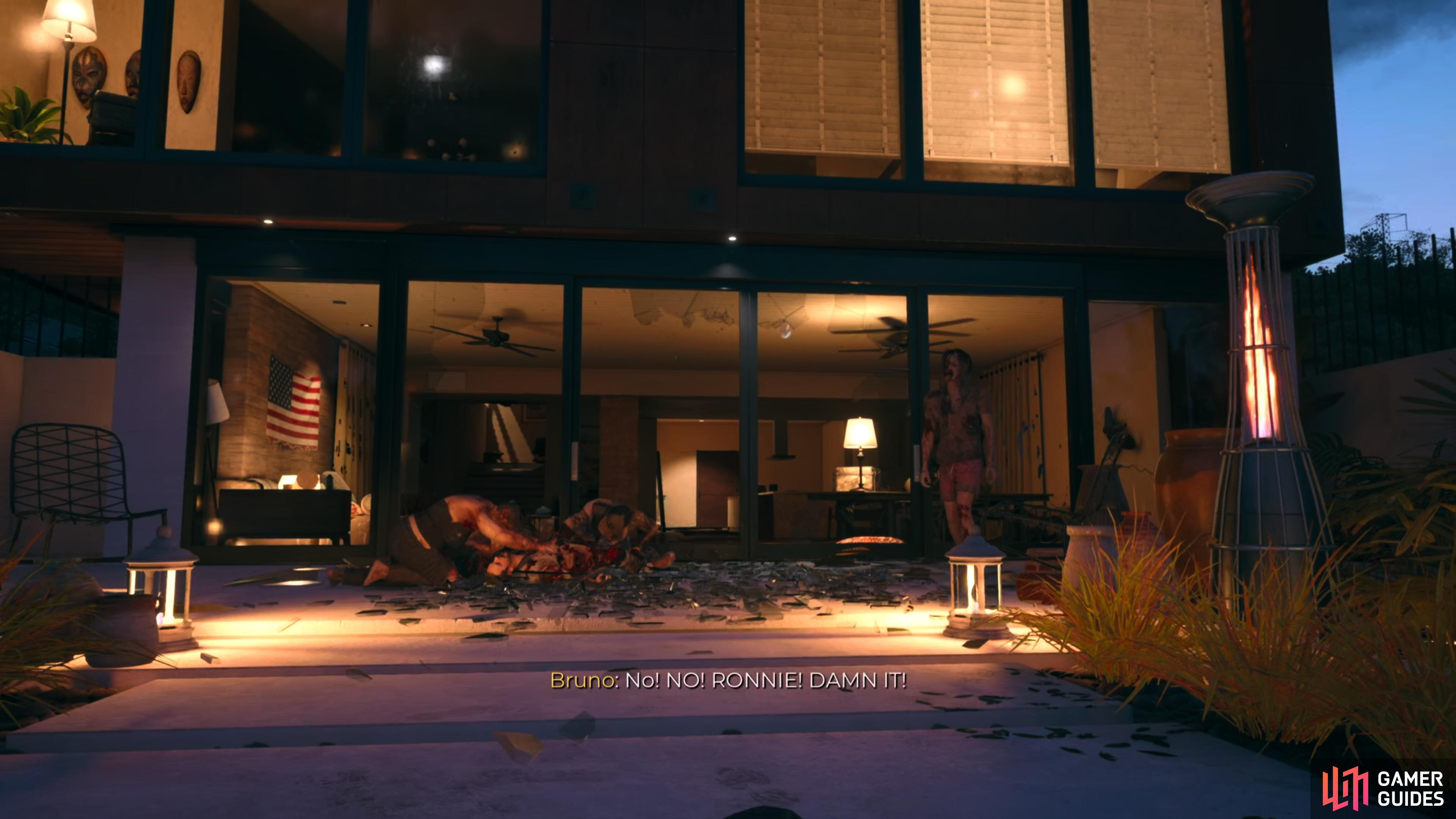 Start of the Nikki Gutte fight in Dead Island 2.