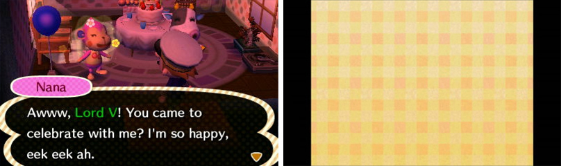 It’s super awkward when you step into a villager’s house totally unaware it’s their birthday.