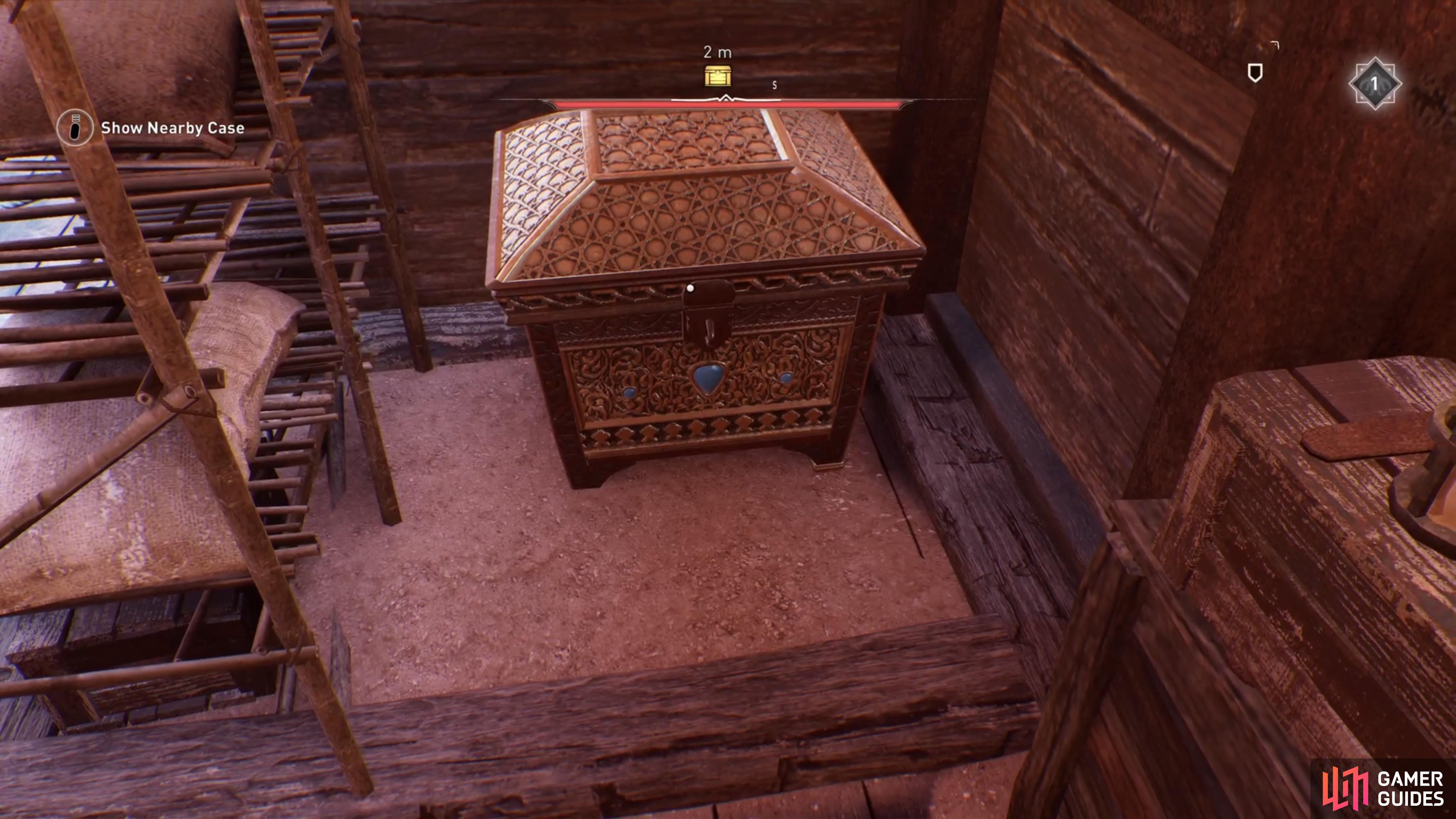 The Gear Chest at the Upper Harbor is found on the ship.