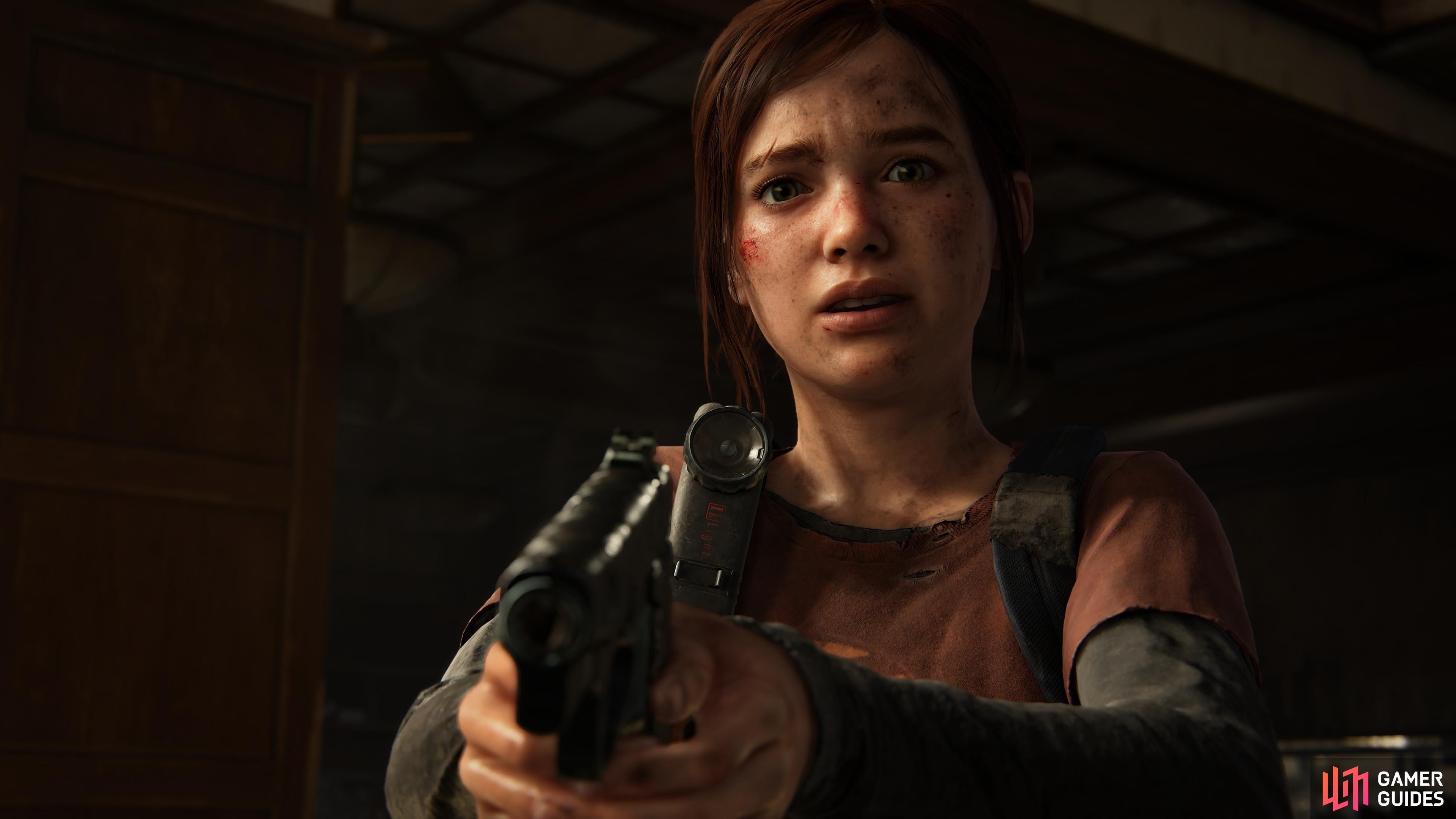 Ellie is in shock after killing somebody.