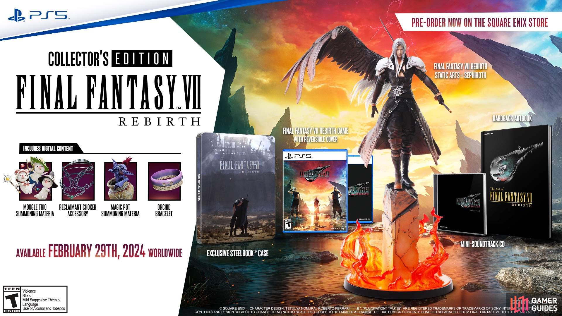 The Collector’s Edition will give you a statue of Sephiroth!
