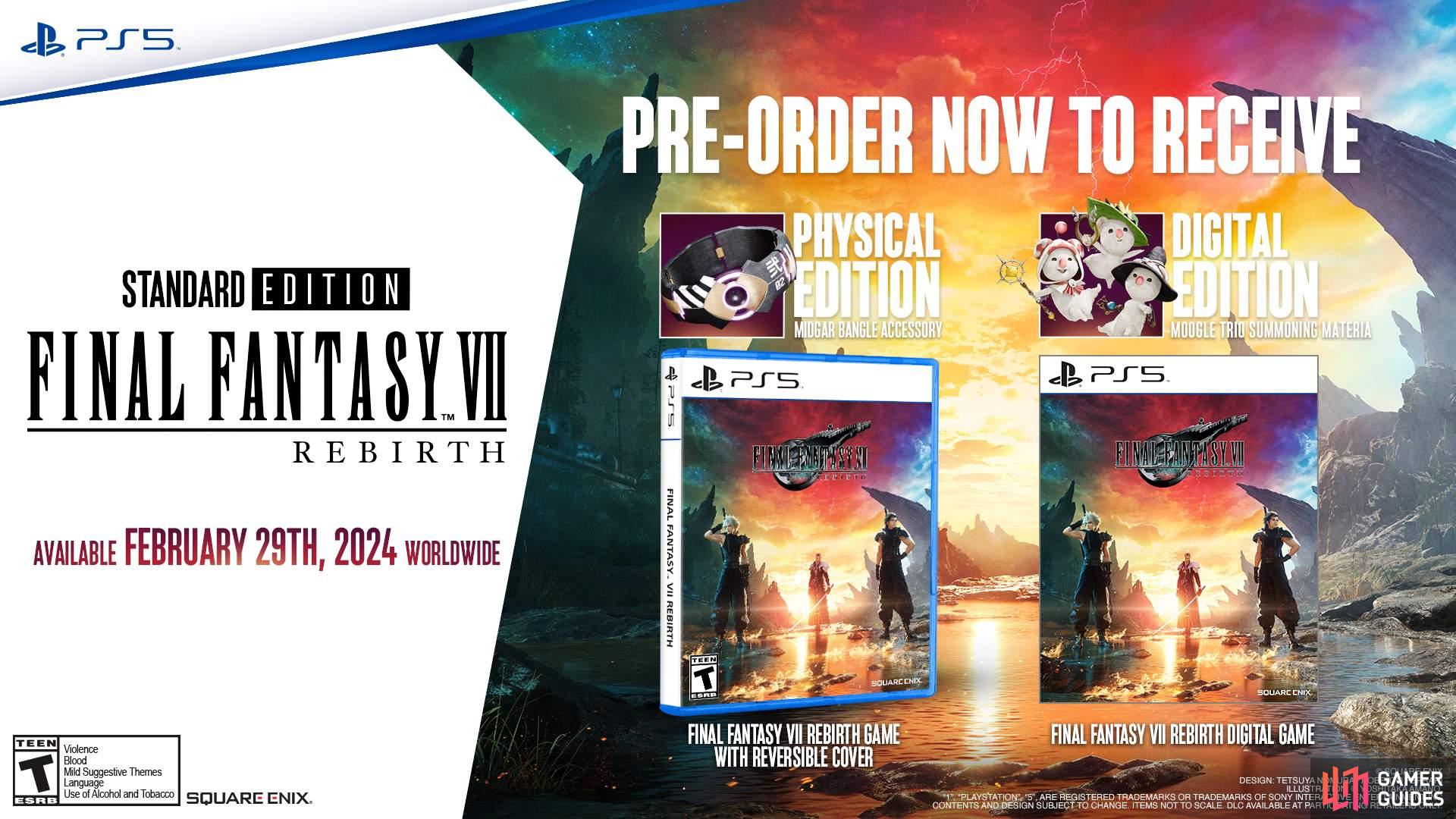 The Standard Edition includes a pre-order bonus along with the game.