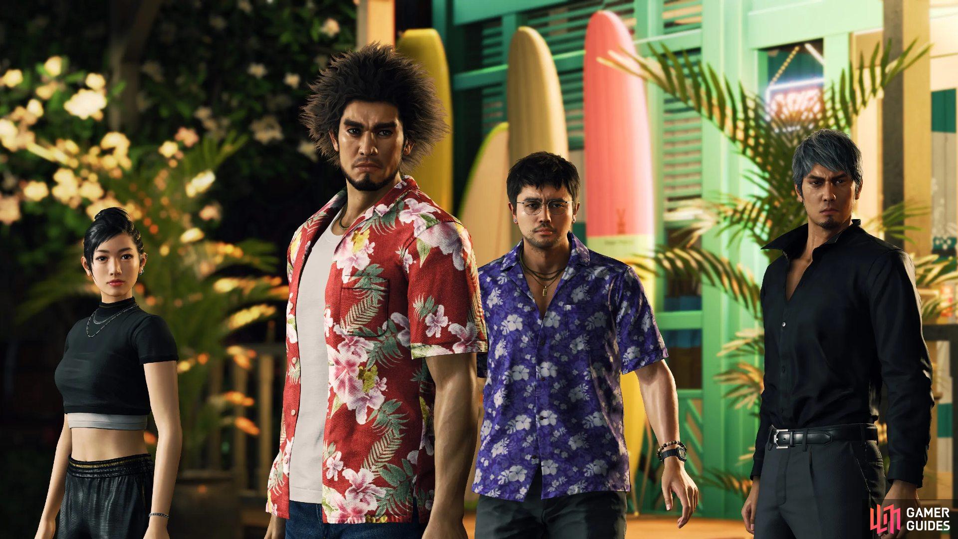 Ichiban, Kiryu, Tomizawa, and Chitose spend a lot of time pulling out the threads of a mystery embroiling Hawaii’s streets.