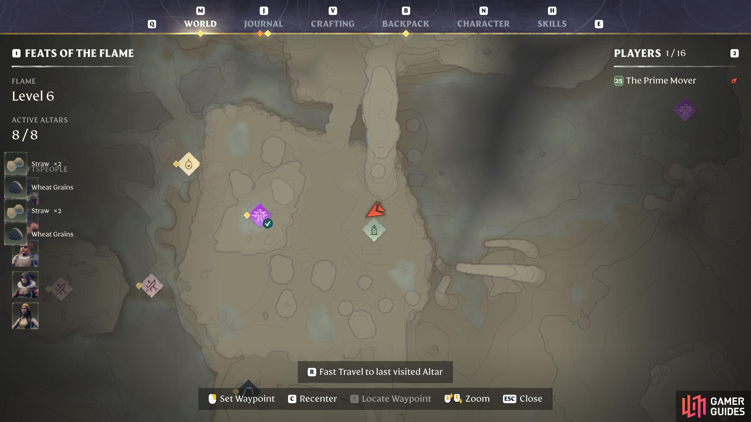 You can find a great source of Flour and Straw in the the Bounty Barn location, which can be found here in the game map, east of Umber Hollow.