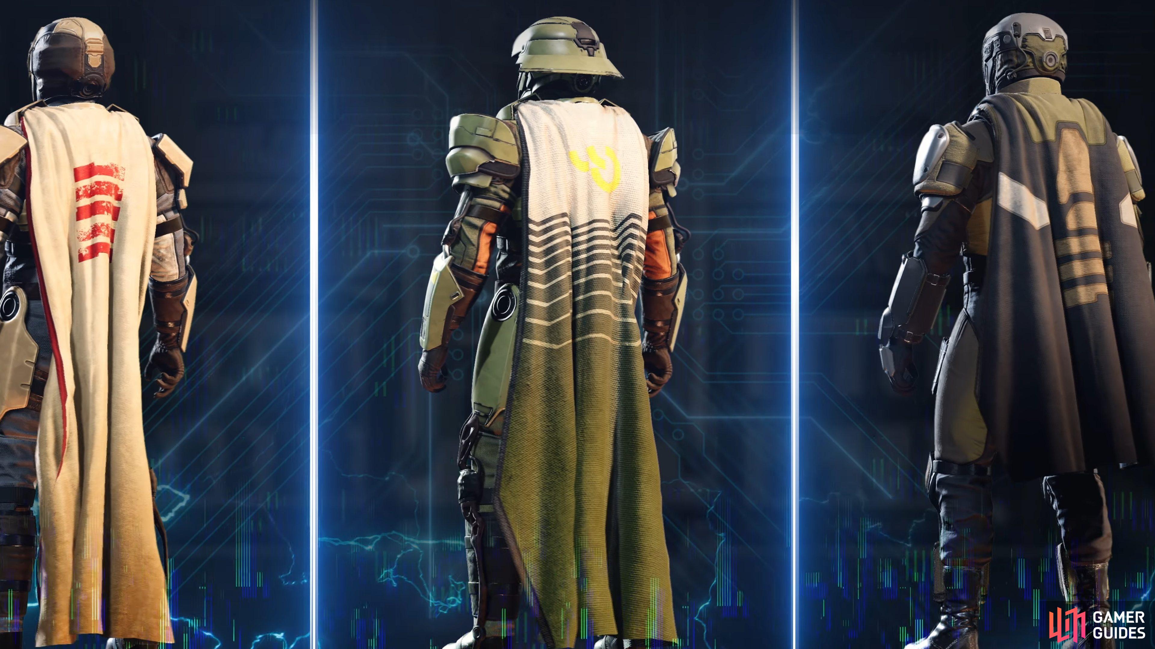 Spread democracy with some style with these three new capes in the Cutting Edge Warbond.