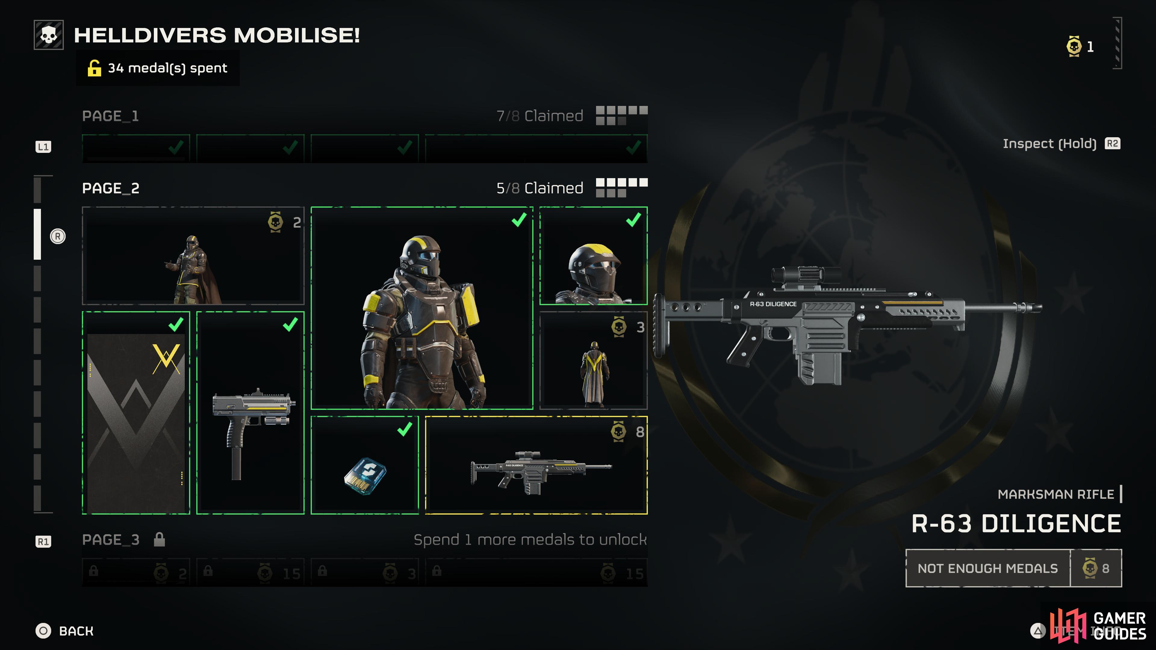 In total there are 13 pages of rewards with more than a dozen guns to unlock and add to your arsenal.