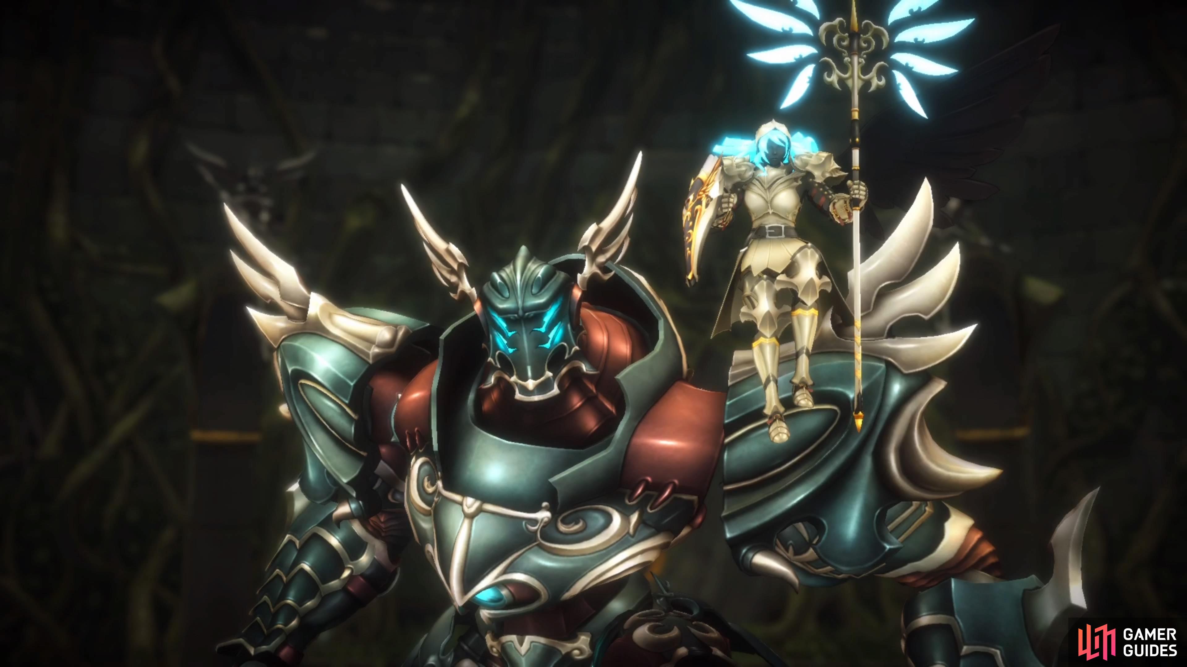 Astraea and Slaosha are a pair of bosses you will face at the end of The Proving Grounds.