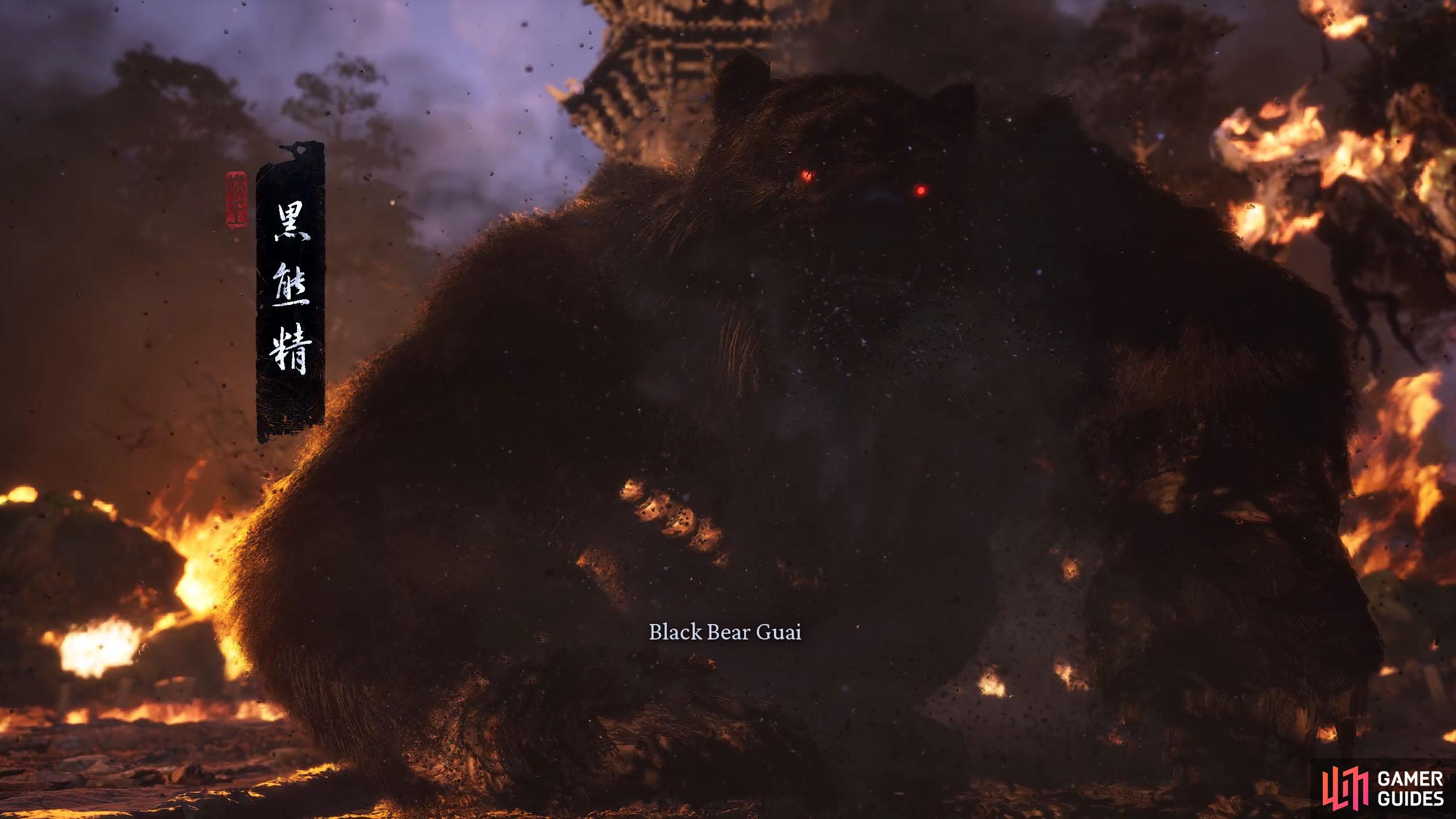 Black Bear Guai is the final boss of Chapter 1.