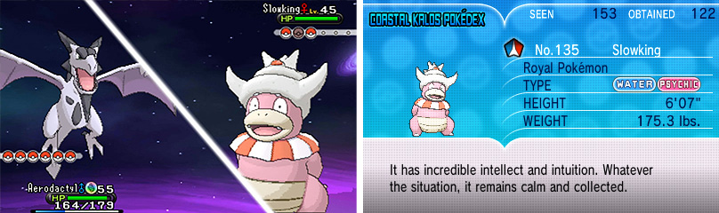 Slowking evolves from a Slowpoke when traded whilst holding the King’s Rock.