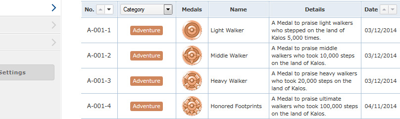 Medals can only viewed from the Pokemon Global Link website.