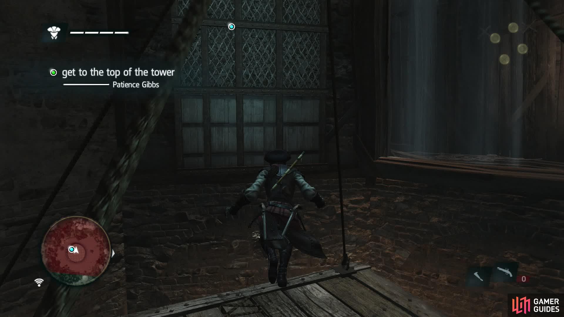 These structures can be lowered allowing Aveline and Patience to climb to the next platform. Look around for these if you aren’t sure where to go next.