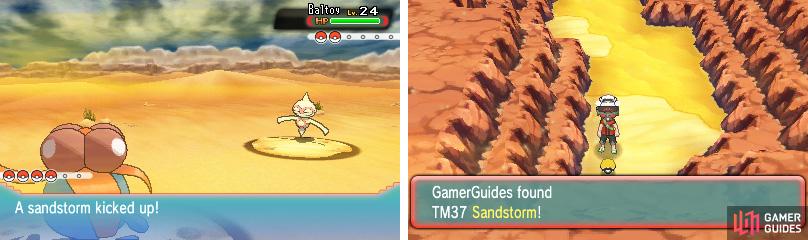 Sandstorms aren’t unique to nature; they can be conjured up by Pokémon too.