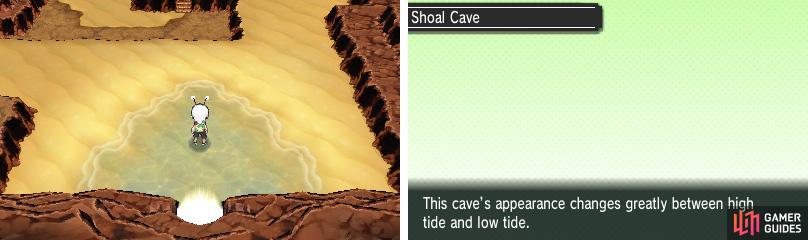 A seaside cave that’s different to explore depending on the tide.