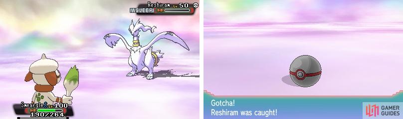 We have a Shiny Reshiram. Sorry, we’re keeping it!