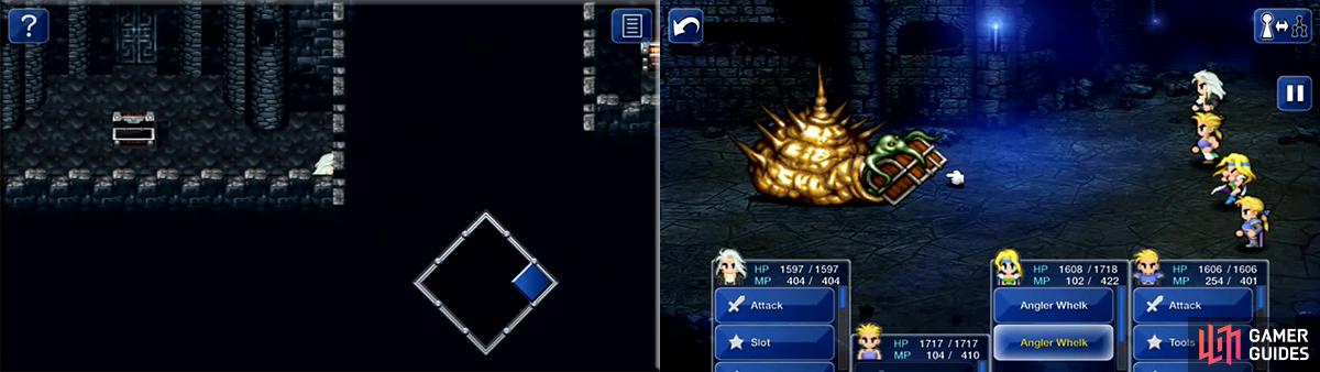 Walk into the wall as shown to reach the Growth Egg, a very useful relic. Later, the Angler Whelk offers a slight challenge but relinquishes the Dragon’s Claws for Sabin!