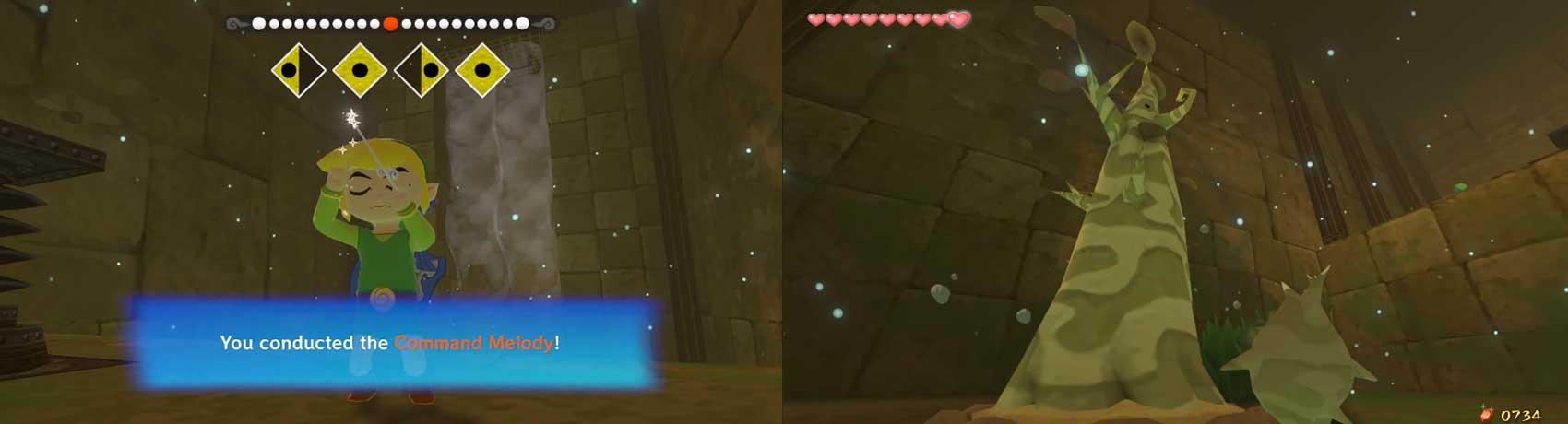 Still as Makar, fly up to the ledge that you haven’t been on and step on the switch, then return to Link.