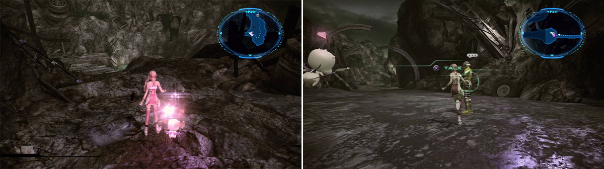 Careful, man on the ground (left). Falcon’s location (right).