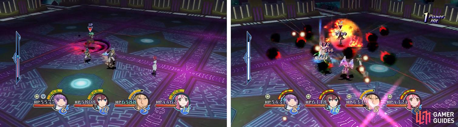 Avoid Emeraude’s damaging aura and be careful when she reaches low HP of her massive black auras that shoots out from her location.