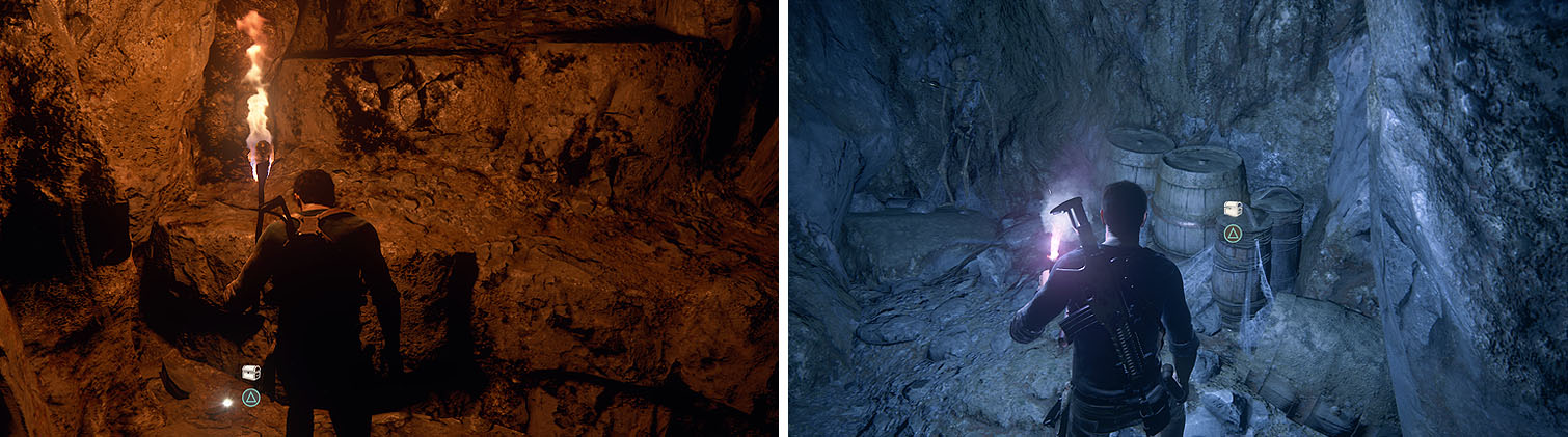 Left: Ancient Stone Vessel / Right: Mughal Decorative Cudgel