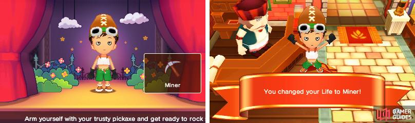 Miner, Woodcutter and Angler are recommended for gathering materials.