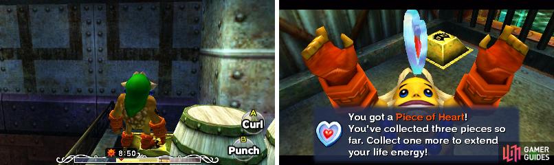 Rushing could send you straight into the water and no Goron is going to like that.