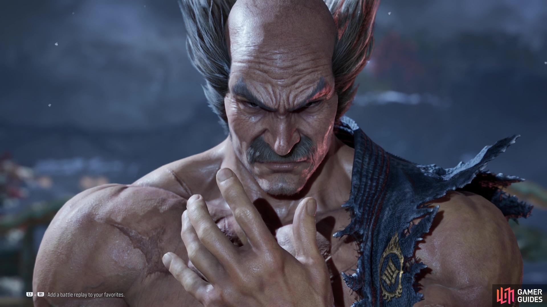 Patch 1.08 sees the return of Heihachi to Tekken 8 via paid DLC.